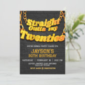 Invitation Straight Outta de mes Vingt Ans (Debout devant)