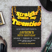 Invitation Straight Outta mes Vingt Ans