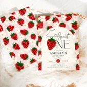 Invitation Strawberry 1st Birthday Berry Sweet One