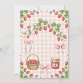 Invitation Strawberry baby shower Invite First Berry Sweet (Dos)