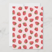 Invitation Strawberry Berry First Birthday (Dos)