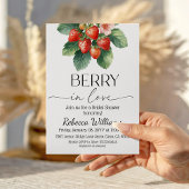 Invitation Strawberry Berry In Love Summer Bridal Shower