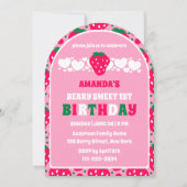 Invitation Strawberry First Birthday Celebration Arch (Devant)