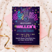 Invitation Strike Bowling Anniversaire