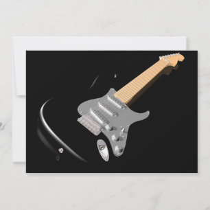 Invitation Striking Black Electric Guitare instrument de musi