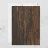 Invitation String Lights Botanical Rustic Wood Générique Part (Dos)