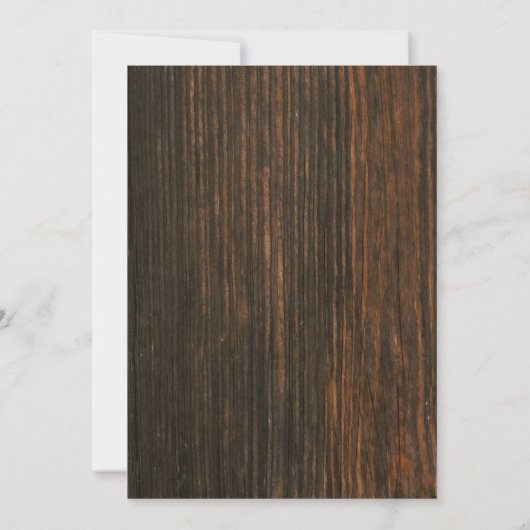 Invitation String Lights Botanical Rustic Wood Générique Part (Dos)
