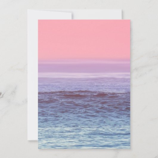 Invitation String Lights & Palm Tree Beach Fête des mariées (Dos)