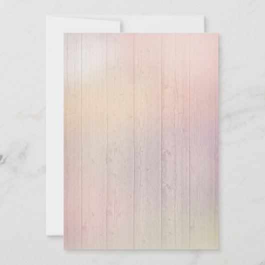 Invitation String Lights Pastel Rustic Barn (Dos)