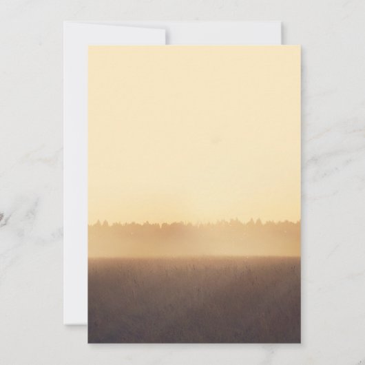 Invitation String Lights Tree Soirée Sunset Rustic Mariage (Dos)