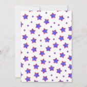 Invitation Stripe Rouge et Bleu 4 juillet (Dos)