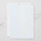 Invitation Striped Blue Bow Baby Shower (Dos)