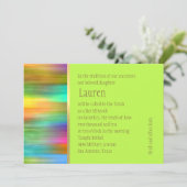 Invitation Stripes de spectre bat mitzvah (Debout devant)