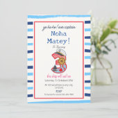 Invitation Stripes Nautique 3e anniversaire (Debout devant)