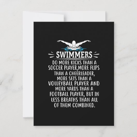 Invitation Strong Swim Swimming Toxits For Men Women (Devant)