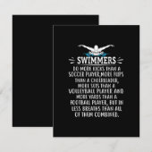 Invitation Strong Swim Swimming Toxits For Men Women (Devant / Derrière)