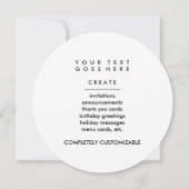 Invitation Structure moléculaire C8H10N4O2 (Dos)