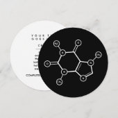 Invitation Structure moléculaire C8H10N4O2 (Devant / Derrière)