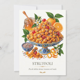 Invitation Struffoli – Vintage Italian Dessert