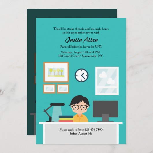 Invitation Studieuse (Devant / Derrière)