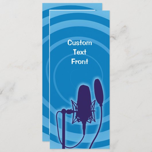 Invitation Studio microphone (Devant / Derrière)