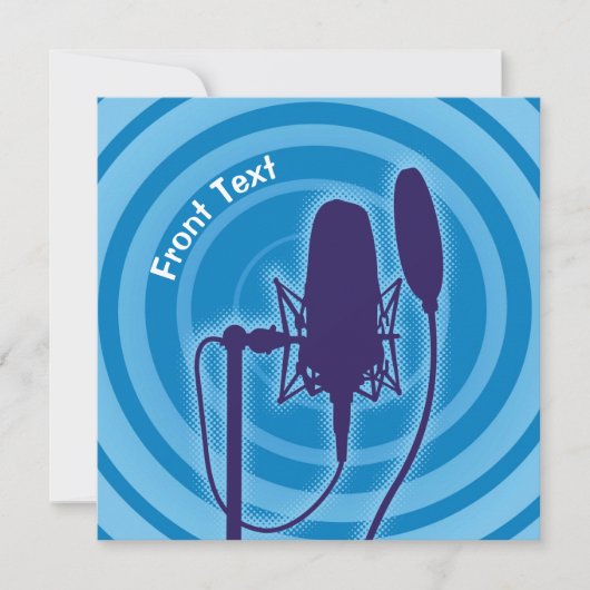 Invitation Studio microphone (Devant)