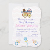 Invitation Stuff pour bébé rose et puant (Dos)