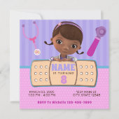 Invitation Stuffins en Doc rose pourpre Anniversaire (Devant)