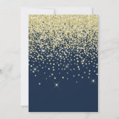 INVITATION STUNNING MARINE OR SPARKLE MARIAGE PERSONNALISÉ (Dos)