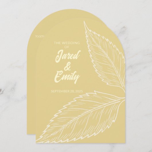 Invitation Style Arche (Devant / Derrière)