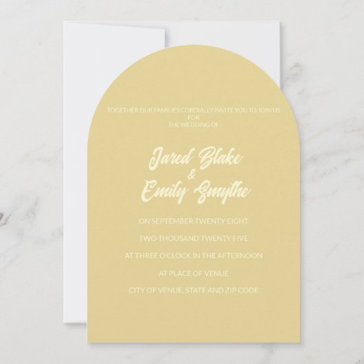 Invitation Style Arche (Dos)