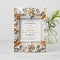Style baroque Bachelorte d'or blanc