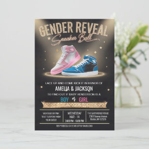 Invitation Style Basket Ball Moderne brillant Genre Révélatio