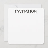 Invitation Style Batik Floral Abstrait africain (Dos)