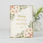 Invitation Style Boho mariage Beau Moderne Sophistiqué (Debout devant)
