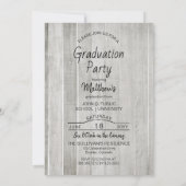 Invitation Style bois moderne | Photo Graduation Party (Dos)