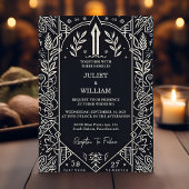 Invitation Style Celtic Nordeval Scroll Viking Mariage