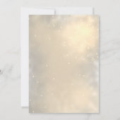 Invitation Style Chic Parties scintillant or robe nuptiale (Dos)