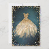 Invitation Style Chic Robe Or Tiara, Diamonds Quinceañera (Dos)