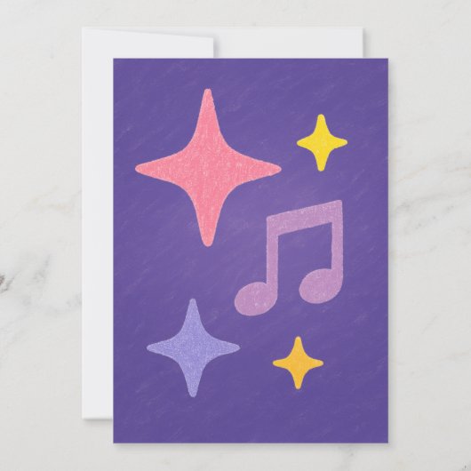 Invitation Style Crayon modifiable - Pop Star Diva Party (Dos)