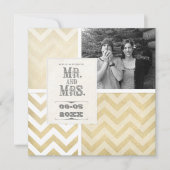 Invitation Style d'affiche de cirque - Ombre Chevron Stripe Z (Devant)