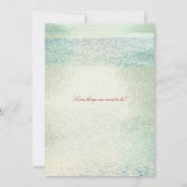 Invitation Style d'affiche du film ENDLESS LOVE (Dos)