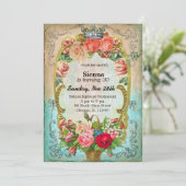 Invitation Style d'anniversaire vintage (Debout devant)
