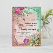 Invitation Style d'anniversaire vintage (Debout devant)