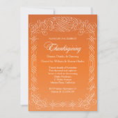 Invitation Style de calligraphie de l'invitation de Thanksgiv (Devant)