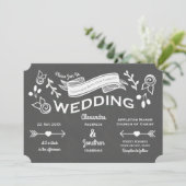 Invitation Style de calque gris ardoise (Debout devant)