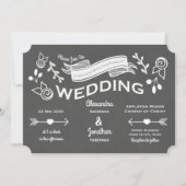 Invitation Style de calque gris ardoise (Devant)