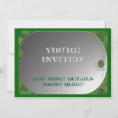 Invitation Style de caméra Dog Tag (Devant)