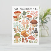 Invitation Style de champignons de chasseur de champignons (Debout devant)