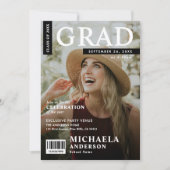 Invitation Style de couverture de magazine moderne 2-Photo Gr (Devant)